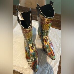 NWT BOPS Lets Rodeo Cowboy Rain Boots
